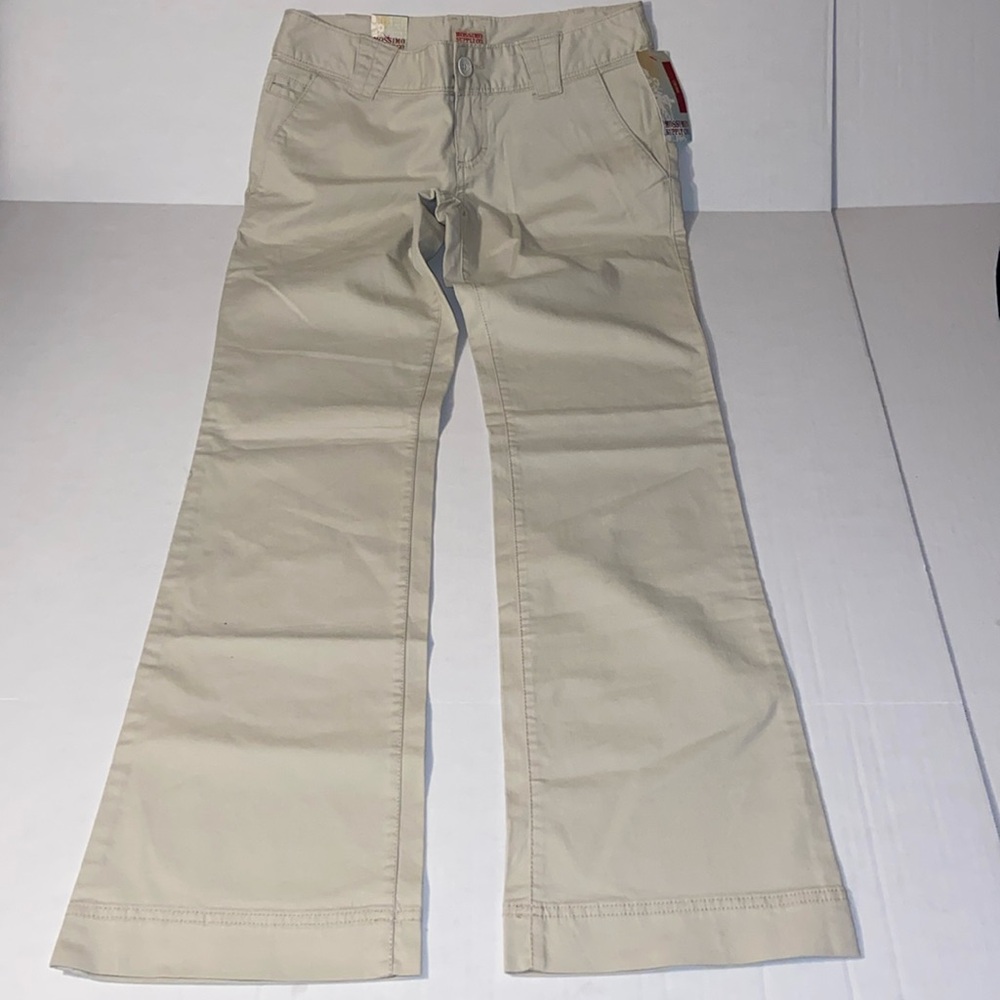 Mossimo Supply C9. Juniors Size 9 Chino Flared Leg Khaki Pants “New”